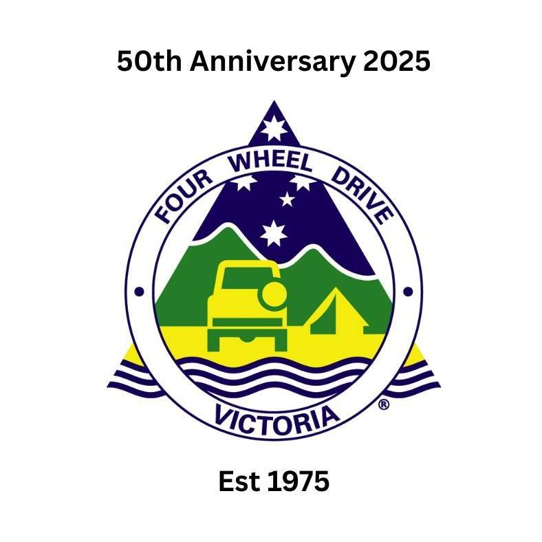 logo for Four Wheel Drive Victoria 50th anniversary